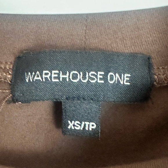 Warehouse Size XS Brown Turtleneck Top - Picture 3 of 5